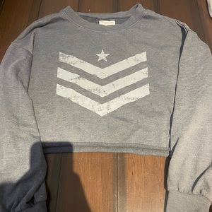 cropped sweatshirt